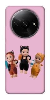 Чохол на Xiaomi Redmi A3 Cat Cafe Trio фото 1 з 1