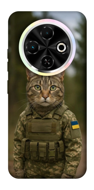 Чехол на TECNO Spark 30C Кот защитник фото 1 из 1