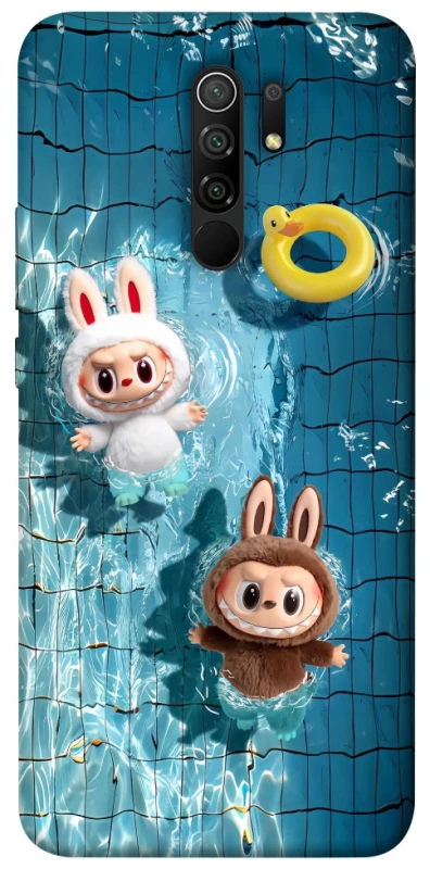 Чохол на Xiaomi Redmi 9 Labubu in the pool фото 1 з 1