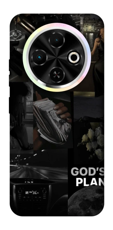 Чехол на TECNO Spark 30C God's plan фото 1 из 1