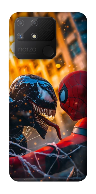 Чохол на Realme Narzo 50A Venom vs Spiderman фото 1 з 1