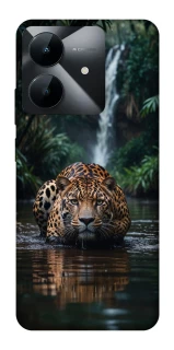 Чехол на Realme Note 60x Leopard in water фото 1 из 1