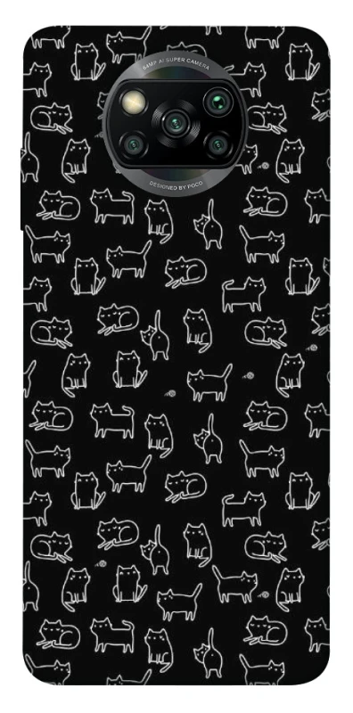 Чохол на Xiaomi Poco X3 NFC / Poco X3 Pro Black Cats фото 1 з 1