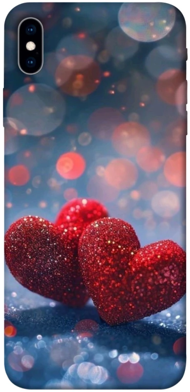 Чохол на Apple iPhone XS Max (6.5") Red hearts фото 1 з 1