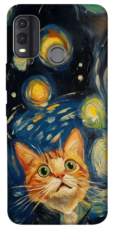 Чохол на Nokia G11 Plus paint cat фото 1 з 1