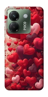 Чохол на Xiaomi Poco M7 pro 5G Many hearts фото 1 з 1