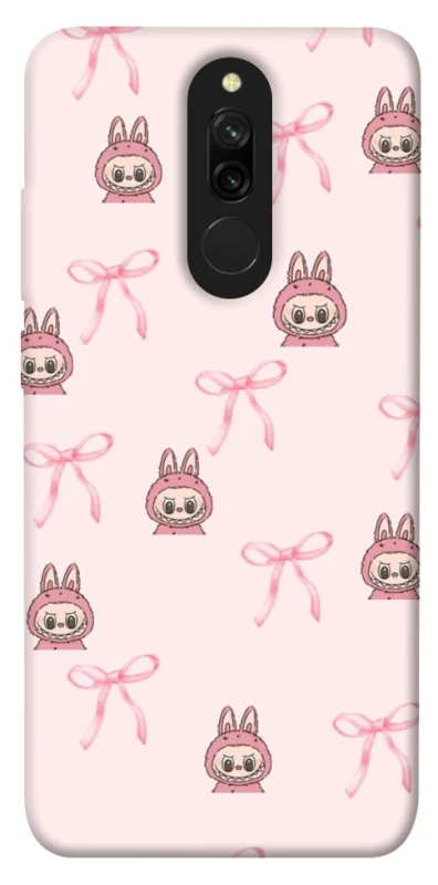 Чохол на Xiaomi Redmi 8 Pink bows and Labubus фото 1 з 1