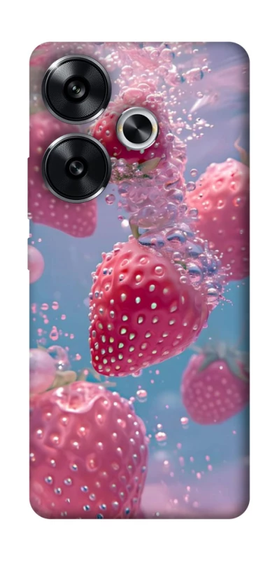 Чохол на Xiaomi Poco F6 Полуниця в воді фото 1 з 1