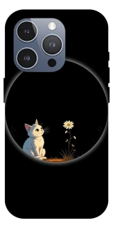 Чехол на Apple iPhone 16 Pro Max Cat and flower фото 1 из 1
