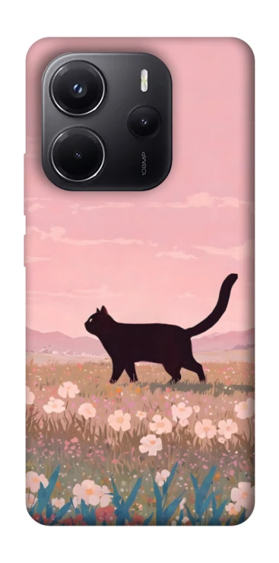 Чохол на Xiaomi Redmi Note 14 5G cat on a field фото 1 з 1