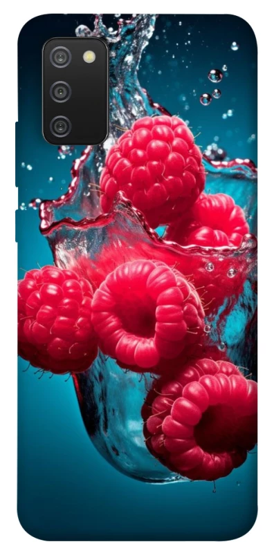 Чохол на Samsung Galaxy A02s Малинка у воді фото 1 з 1