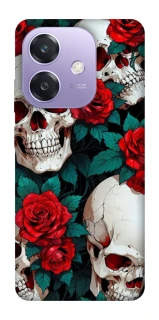 Чехол на Oppo A40m skull and rose фото 1 из 1