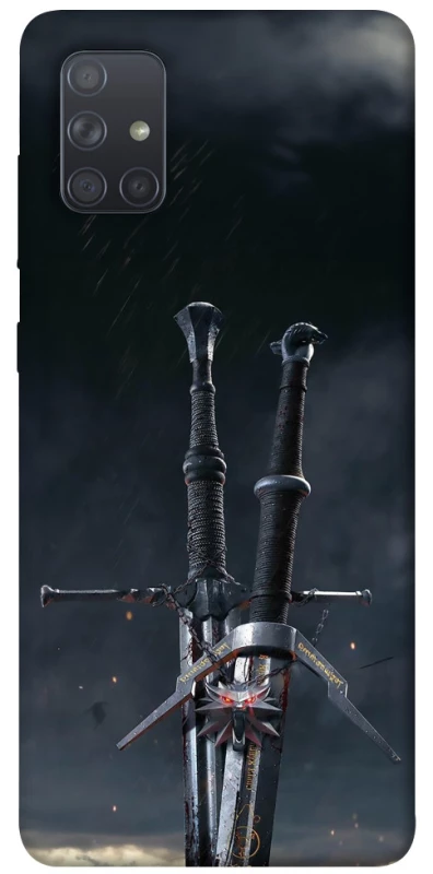 Чохол на Samsung Galaxy A71 Мечі Ведьмака фото 1 з 1