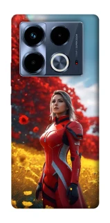 Чохол на Infinix Note 40 4G Cyber space girl ver.5 фото 1 з 1