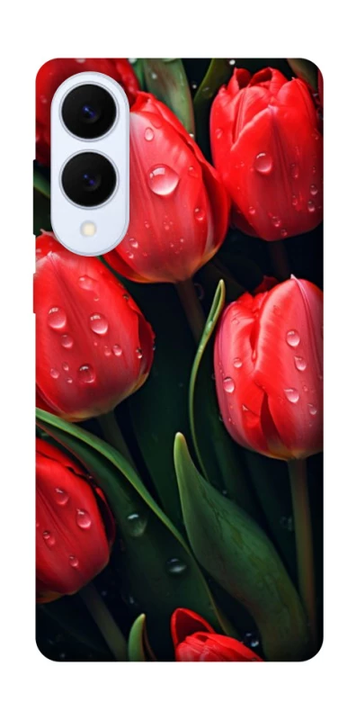 Чехол на Samsung Galaxy S25 Edge Красные тюльпаны фото 1 из 1