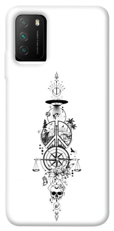 Чехол на Xiaomi Poco M3 Tattoo ver.7 фото 1 из 1