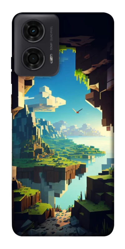 Чохол на Motorola Moto G04 Minecraft sunrise фото 1 з 1