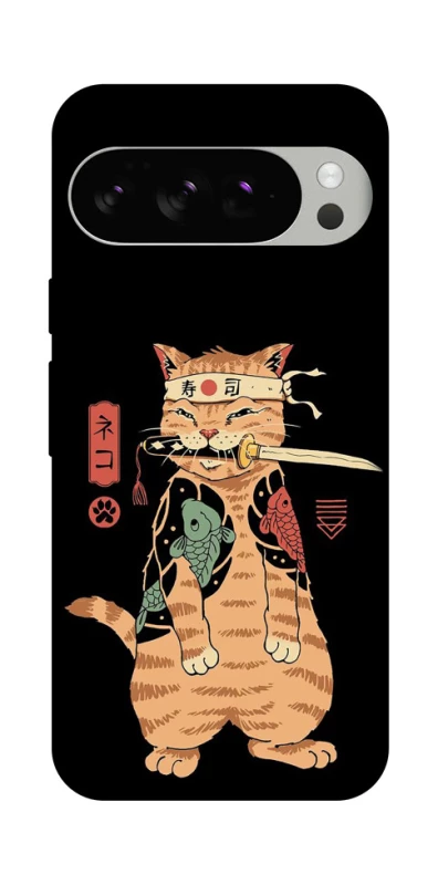 Чехол на Google Pixel 10 Pro Кот-самурай фото 1 из 1