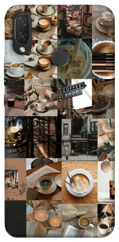 Чохол на Huawei P Smart+ (nova 3i) Coffee collage ver.3 фото 1 з 1