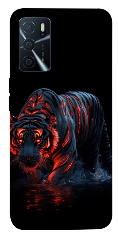 Чехол на Oppo A16s / A16 fire tiger фото 1 из 1