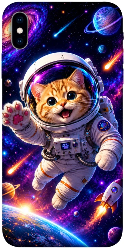Чохол на Apple iPhone X (5.8") Space Cat фото 1 з 1