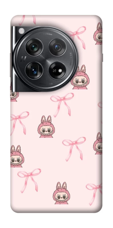 Чехол на OnePlus 12 Pink bows and Labubus фото 1 из 1