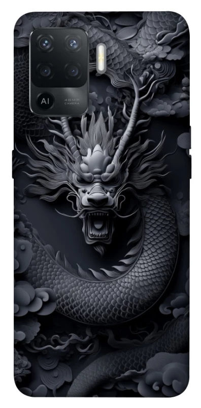 Чохол на Oppo Reno 5 Lite black dragon фото 1 з 1