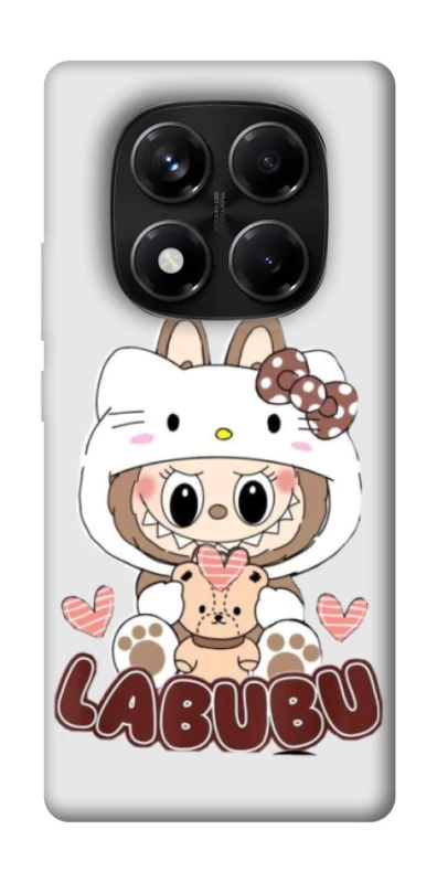 Чохол на Xiaomi Redmi Note 14 Pro 5G Hello Kitty Labubu фото 1 з 1