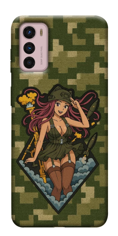 Чохол на Motorola Moto G42 Military Waifu фото 1 з 1