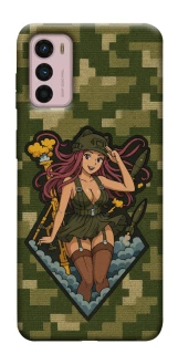 Чохол на Motorola Moto G42 Military Waifu фото 1 з 1