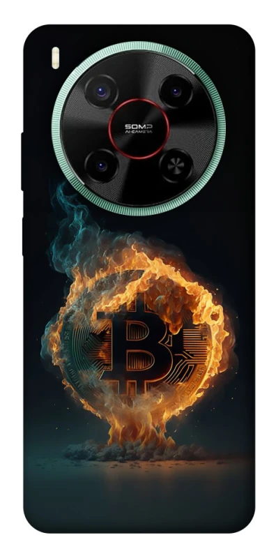 Чохол на ZTE Nubia V70 Max Fire Bitcoin фото 1 з 1