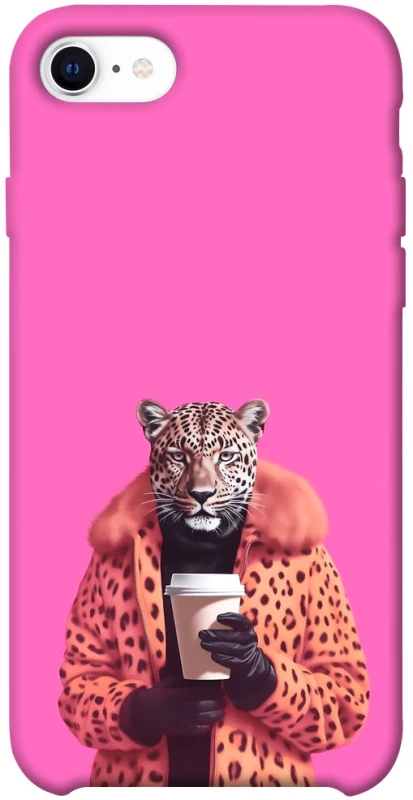 Чехол на Apple iPhone SE (2020) Леопард с кофе фото 1 из 1