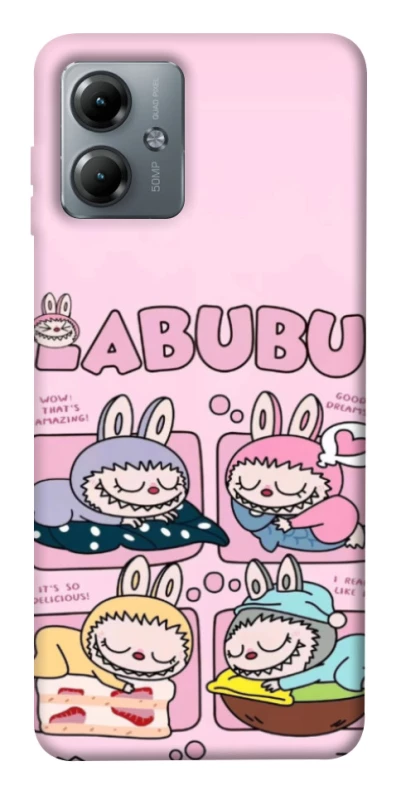 Чохол на Motorola Moto G14 Labubu Dreams Collage фото 1 з 1