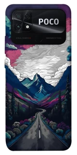 Чехол на Xiaomi Poco C40 Нарисованные горы фото 1 из 1