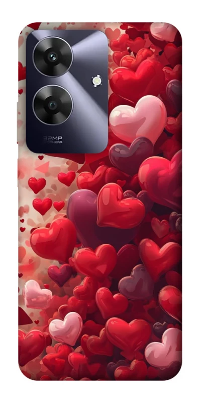 Чехол на Realme Note 60 Many hearts фото 1 из 1