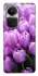 Чехол на Oppo Reno 10 Фиолетовые тюльпаны фото 1 из 1