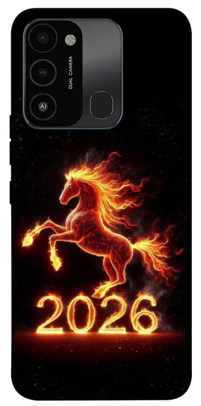 Чохол на TECNO Spark 8C Red Fire Horse ver.1 фото 1 з 1