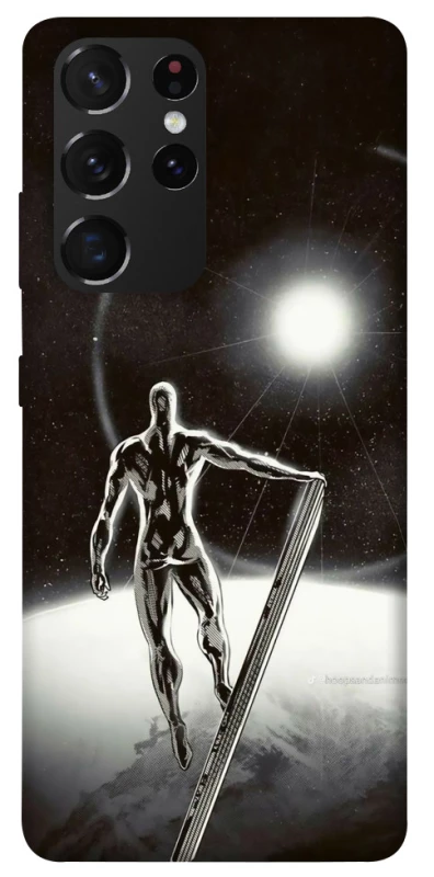 Чохол на Samsung Galaxy S21 Ultra Срібний серфер фото 1 з 1