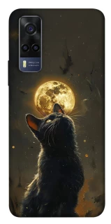 Чохол на Vivo Y53s Кіт під місяцем v2 фото 1 з 1