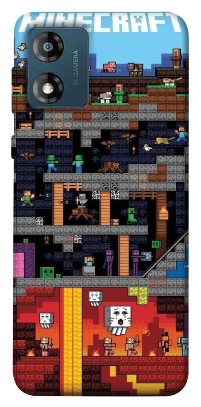 Чохол на Motorola Moto E13 Minecraft фото 1 з 1