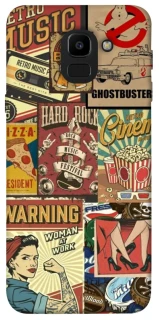 Чехол на Samsung J600F Galaxy J6 (2018) Retro collage ver.2 фото 1 из 1