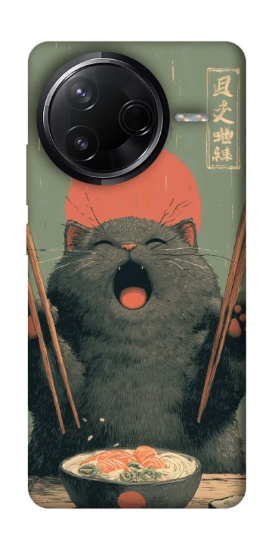 Чехол на Infinix Note 50 Pro Hungry Cat фото 1 из 1