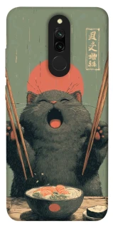 Чехол на Xiaomi Redmi 8 Hungry Cat фото 1 из 1