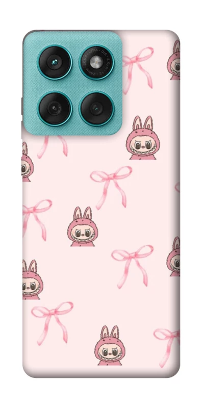 Чохол на Motorola Edge 60 Fusion Pink bows and Labubus фото 1 з 1