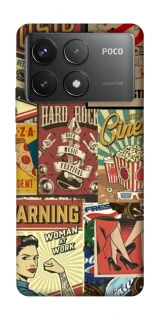Чохол на Xiaomi Poco F6 Pro Retro collage ver.2 фото 1 з 1