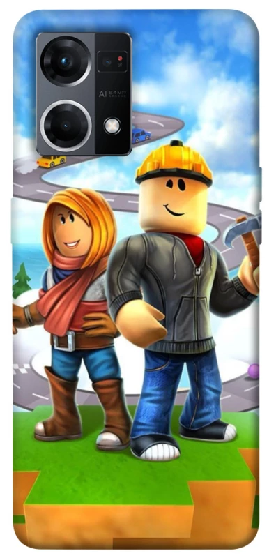 Чохол на Oppo Reno 7 4G Roblox Builder Adventure фото 1 з 1