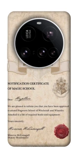 Чохол на Xiaomi 15 Ultra The Hogwarts acceptance letter фото 1 з 1