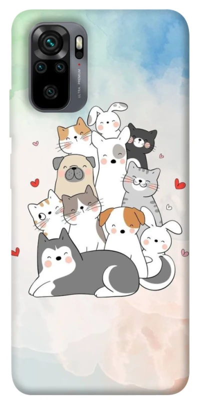 Чохол на Xiaomi Poco M5s Funny Pets ver.2 фото 1 з 1