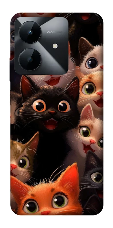 Чохол на Realme Note 60x happy cats фото 1 з 1