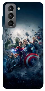 Чехол на Samsung Galaxy S21 FE Marvel heroes фото 1 из 1